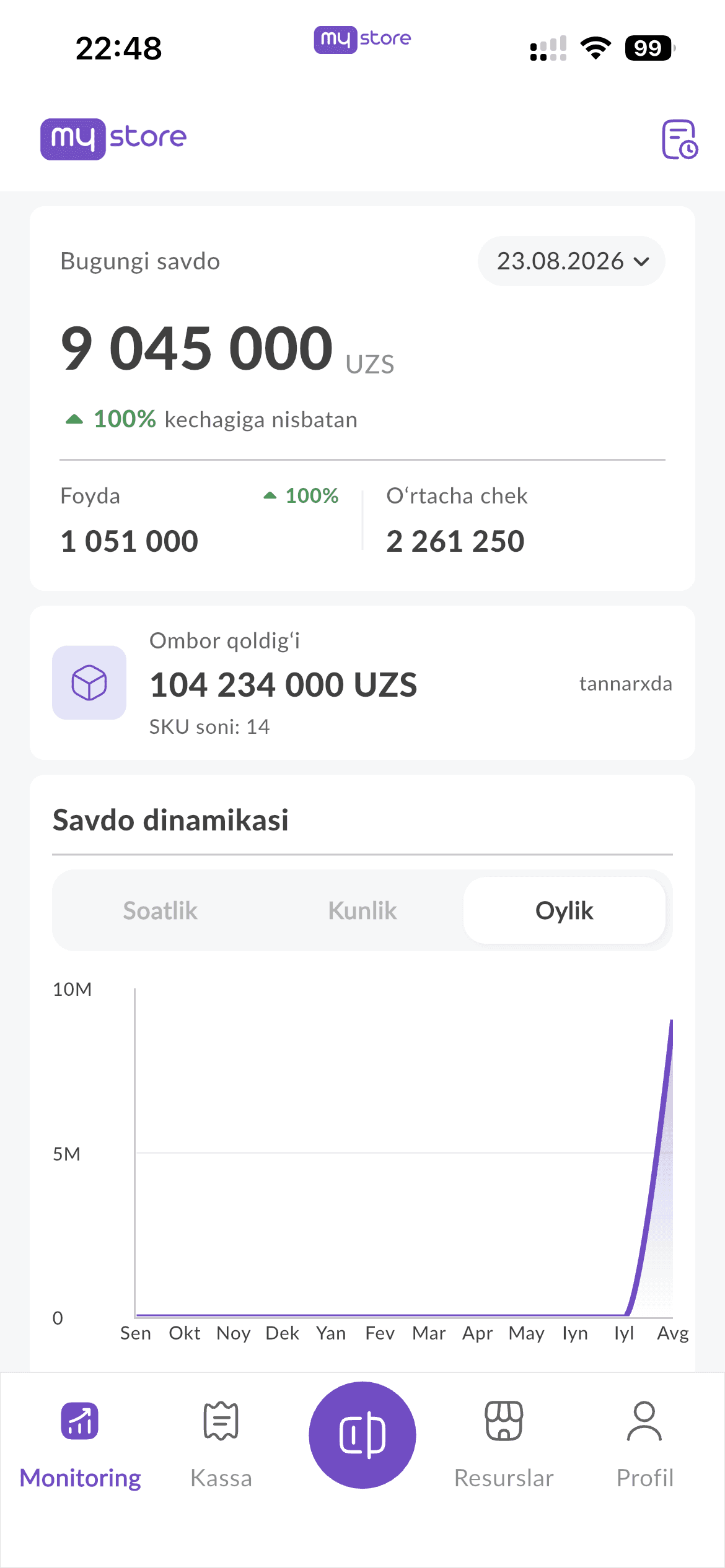 MyStore mobil ilovasi